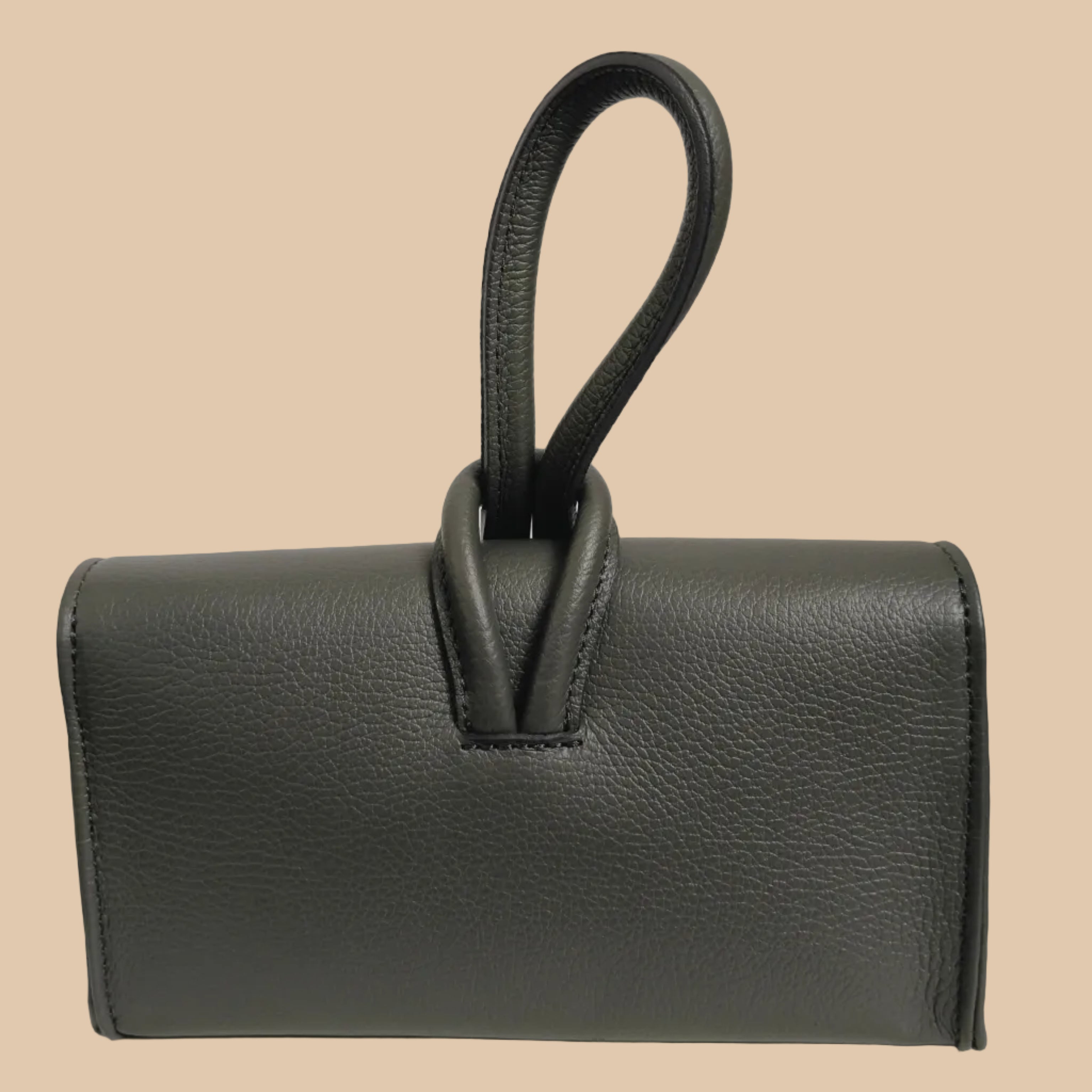 BOLSO ``ALLEGRA`` DE PIEL ITALIANA CON ASA DE NUDO Y BANDOLERA