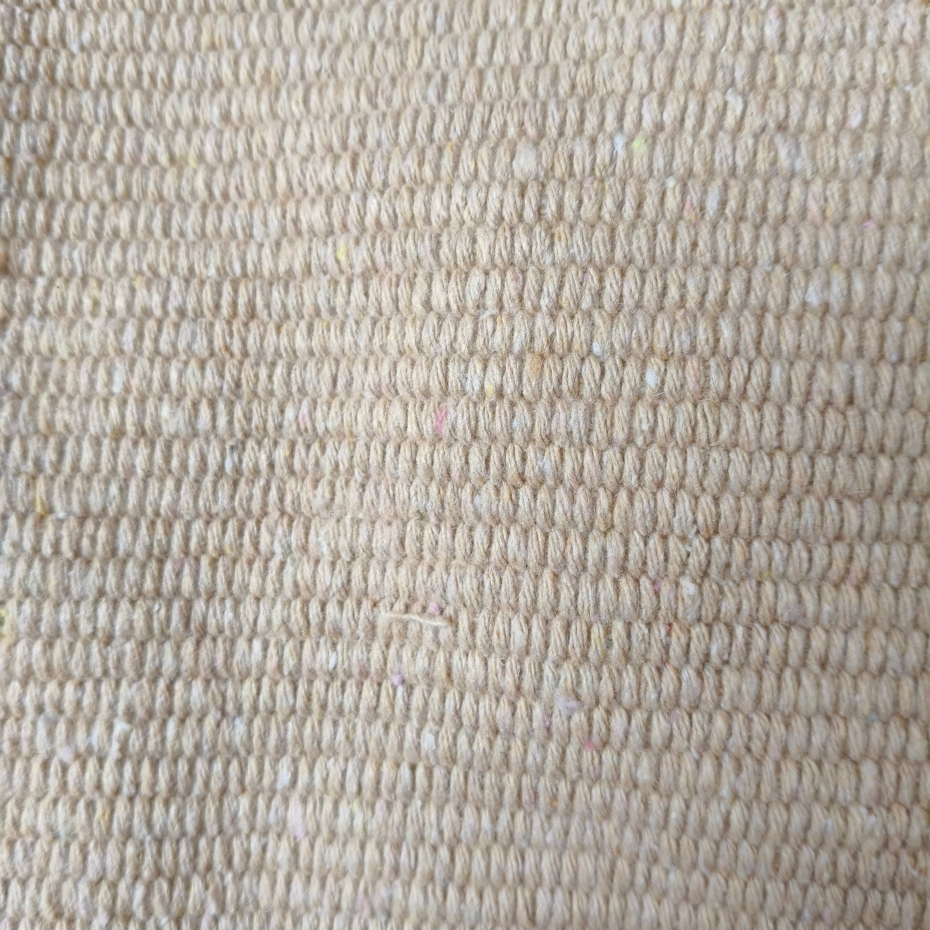  Set de bolso tote de 31x33 cm y neceser a juego con textura de algodón en color beige y blanco modelo Alessandra de Muzetto 