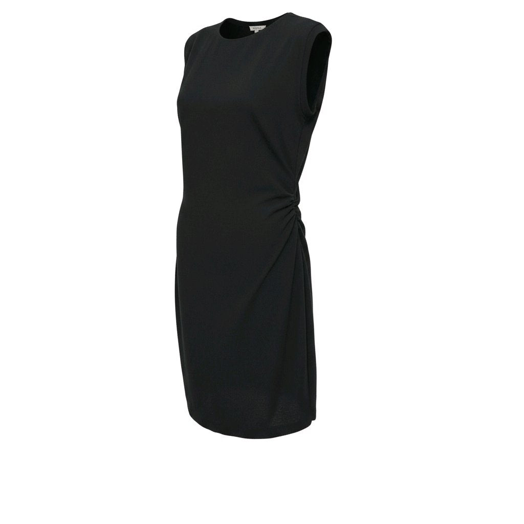 VESTIDO CHLOE NEGRO MIDI SIN MANGAS CON CUELLO REDONDO